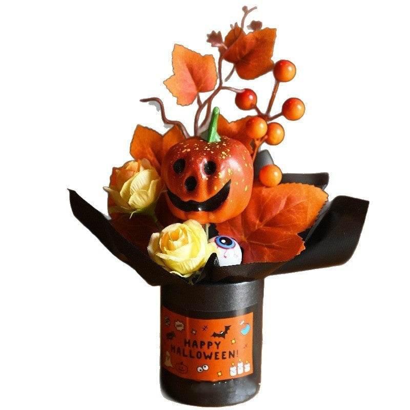 ZA-Zola Halloween Pumpkin Grimace Bouquet - ZA-Zola