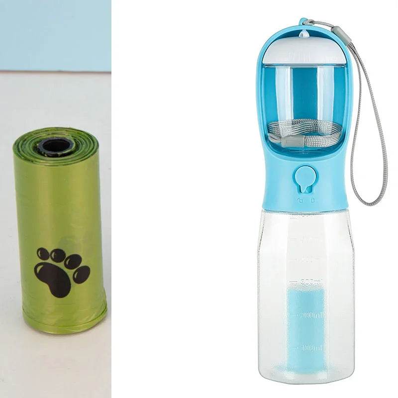 3-in-1 Dog Water Bottle with Feeder & Waste Bag - ZA-Zola