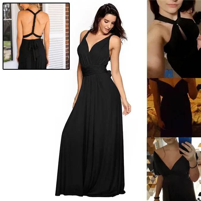 15-Way Convertible Maxi Dress – Sexy Backless Boho Wrap - ZA-Zola