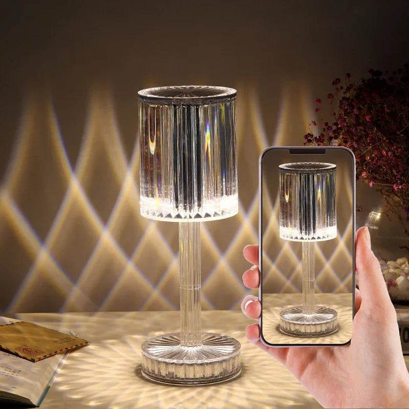 Crystal Table Lamp LED Romantic Night Light for Home Decor - ZA-Zola