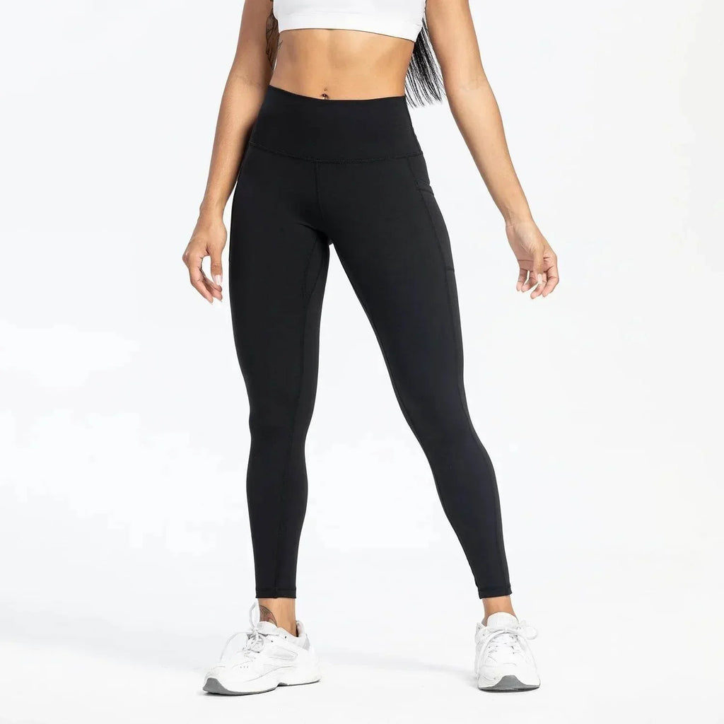 Slim-Fit Yoga Pants – High Waist, Pockets, Moisture-Wicking - ZA-Zola