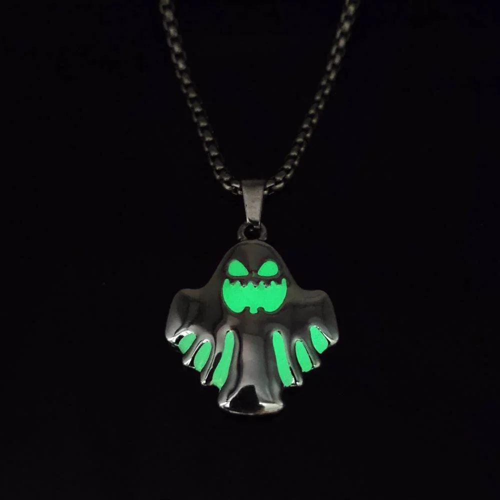ZA-Zola Luminous Ghost Pendant Necklace - ZA-Zola