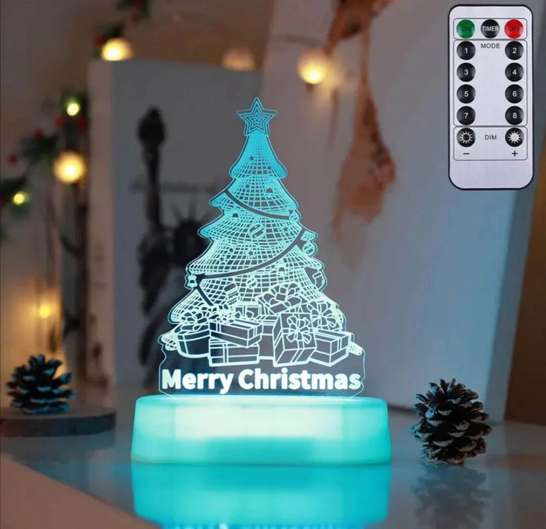 Christmas 3D LED Lamp Acrylic Night Light Kids Gift - ZA-Zola