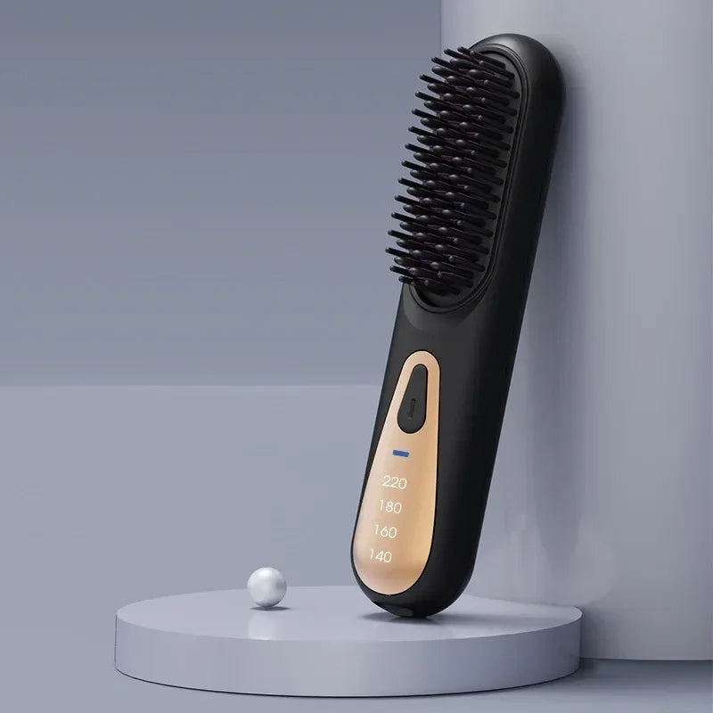 Anion Straight Comb Dual-Use Hair Curler - ZA-Zola