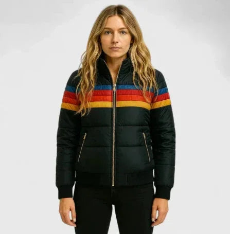 Hooded Printed Cotton Jacket Women | Casual Short Jacket - ZA-Zola
