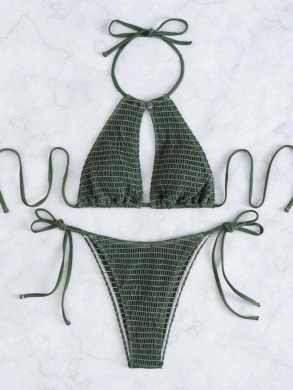 Women’s Two-Piece Split Bikini Set - ZA-Zola