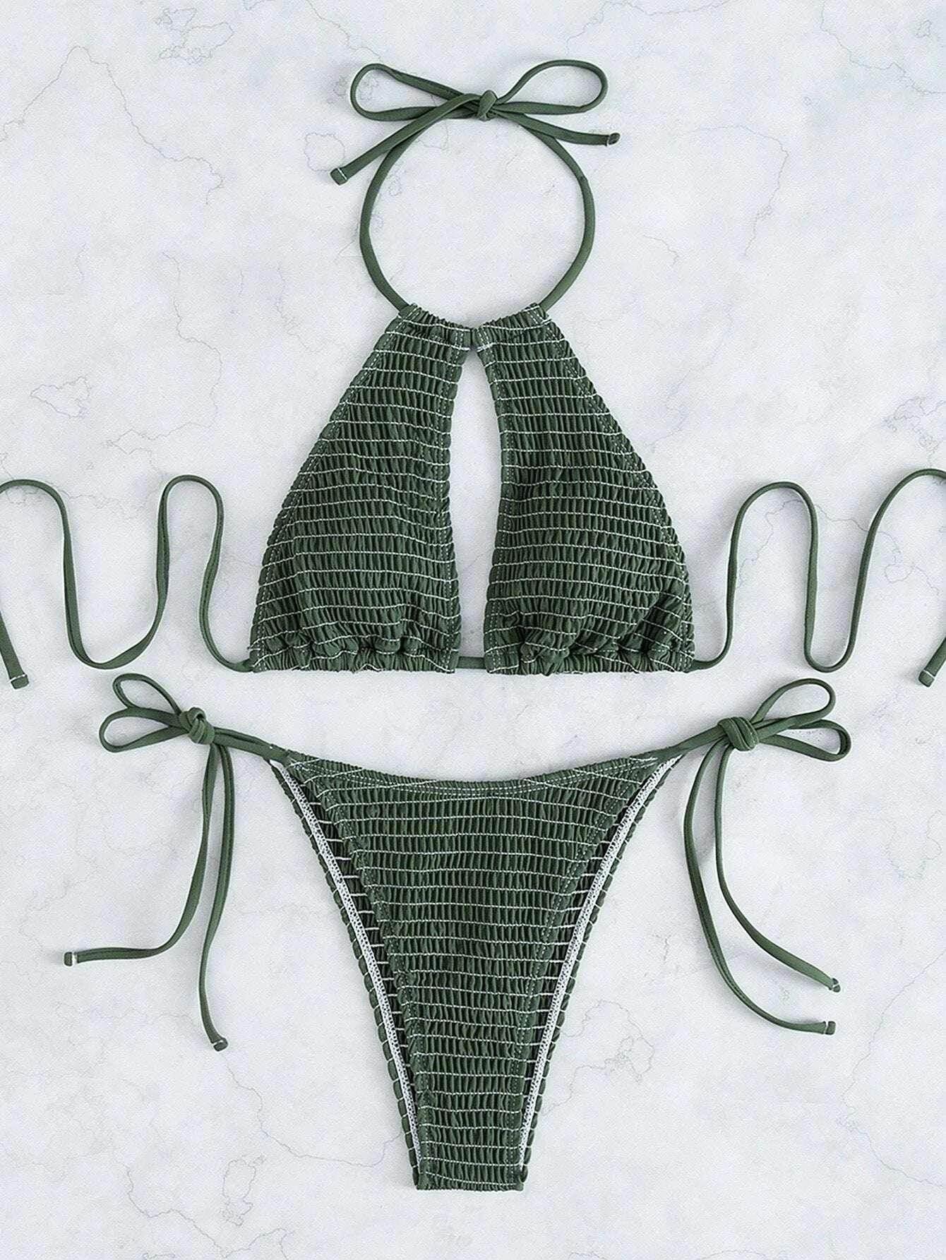 Women’s Two-Piece Split Bikini Set - ZA-Zola