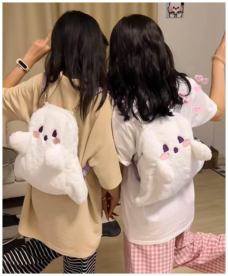 ZA-Zola Halloween Ghost Plush Backpack - ZA-Zola