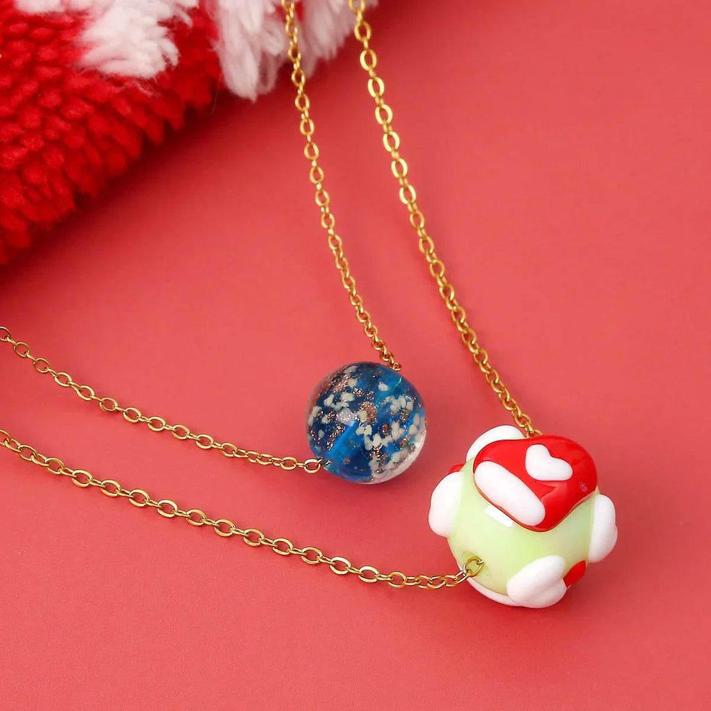 Shop Christmas Luminous Necklace – Festive Santa Charm - ZA-Zola