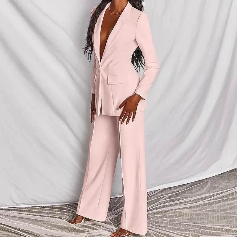 2pc Blazer & Pants Set – Women’s Spring Street Look - ZA-Zola