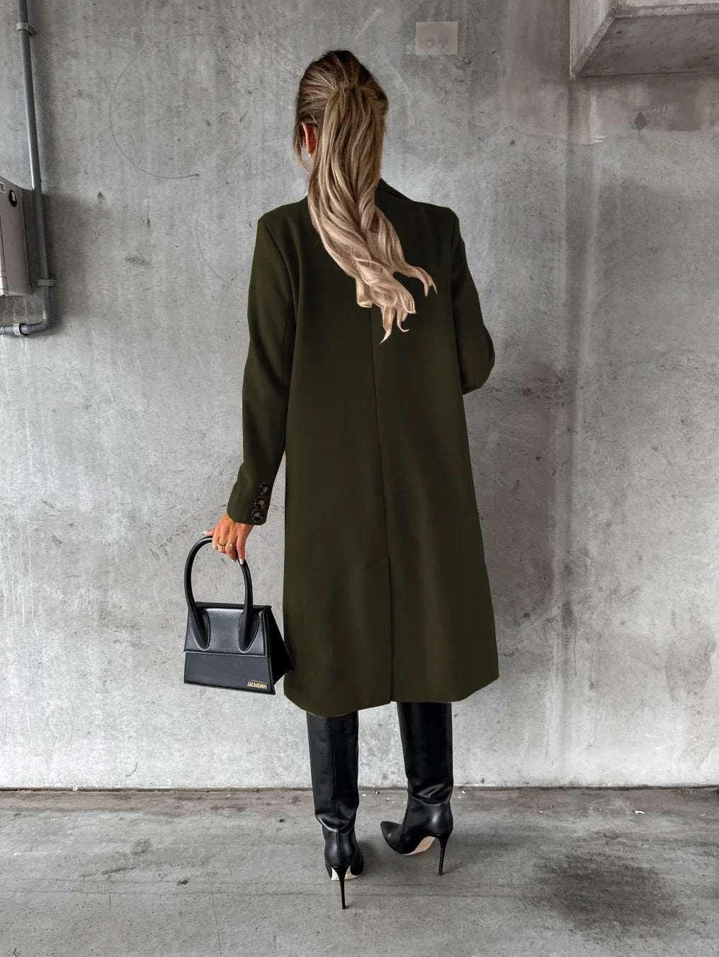 Double Breasted Lapel Coat Women Winter Jacket - ZA-Zola