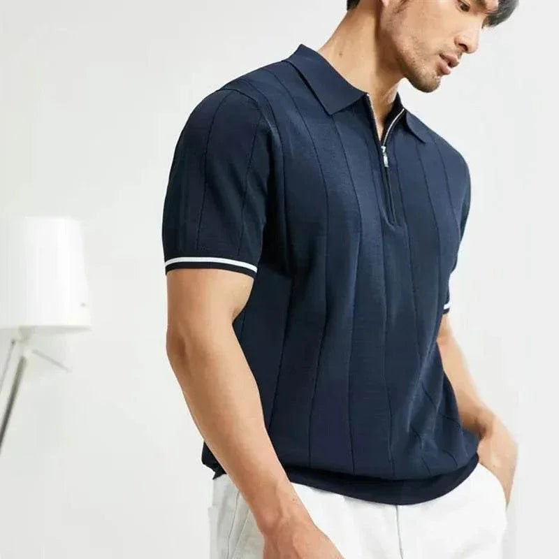 Men’s Polo Shirt – Summer Zipper T-Shirt, Shop Now! - ZA-Zola
