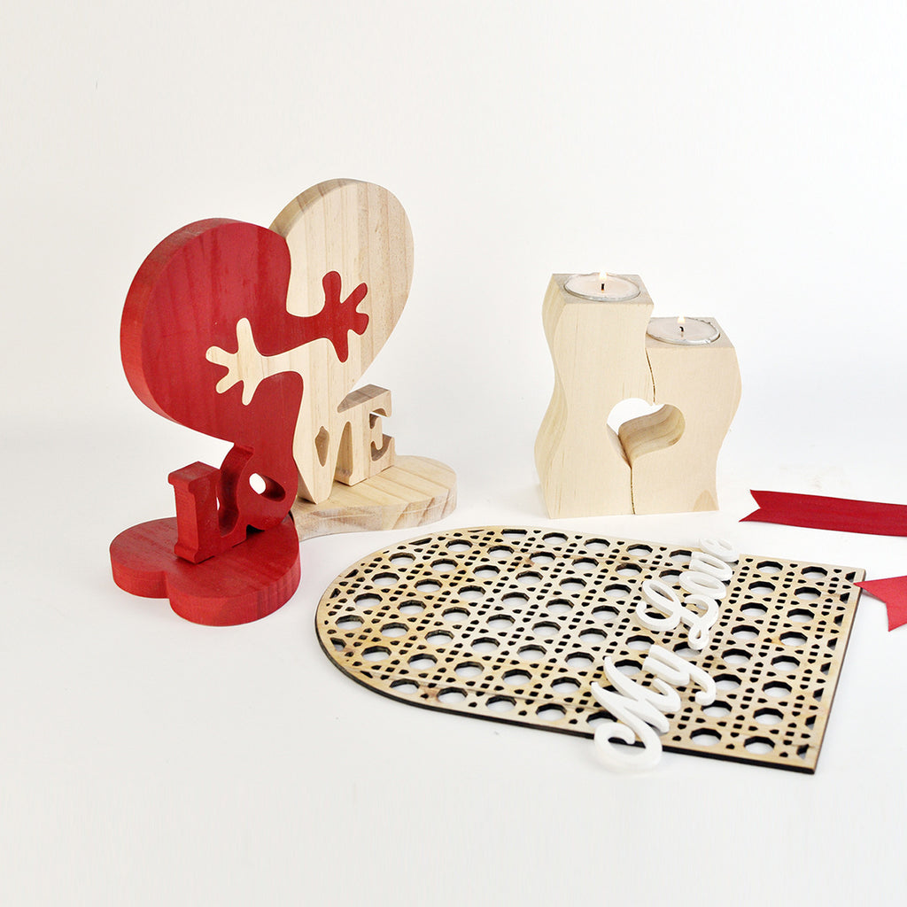 Heart Shaped Wooden Valentine Gift | Pine Love Ornament