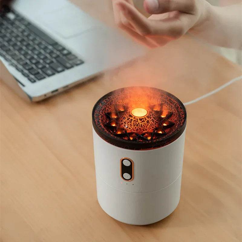 Volcano Aromatherapy Humidifier & Flame Effect Diffuser - ZA-Zola