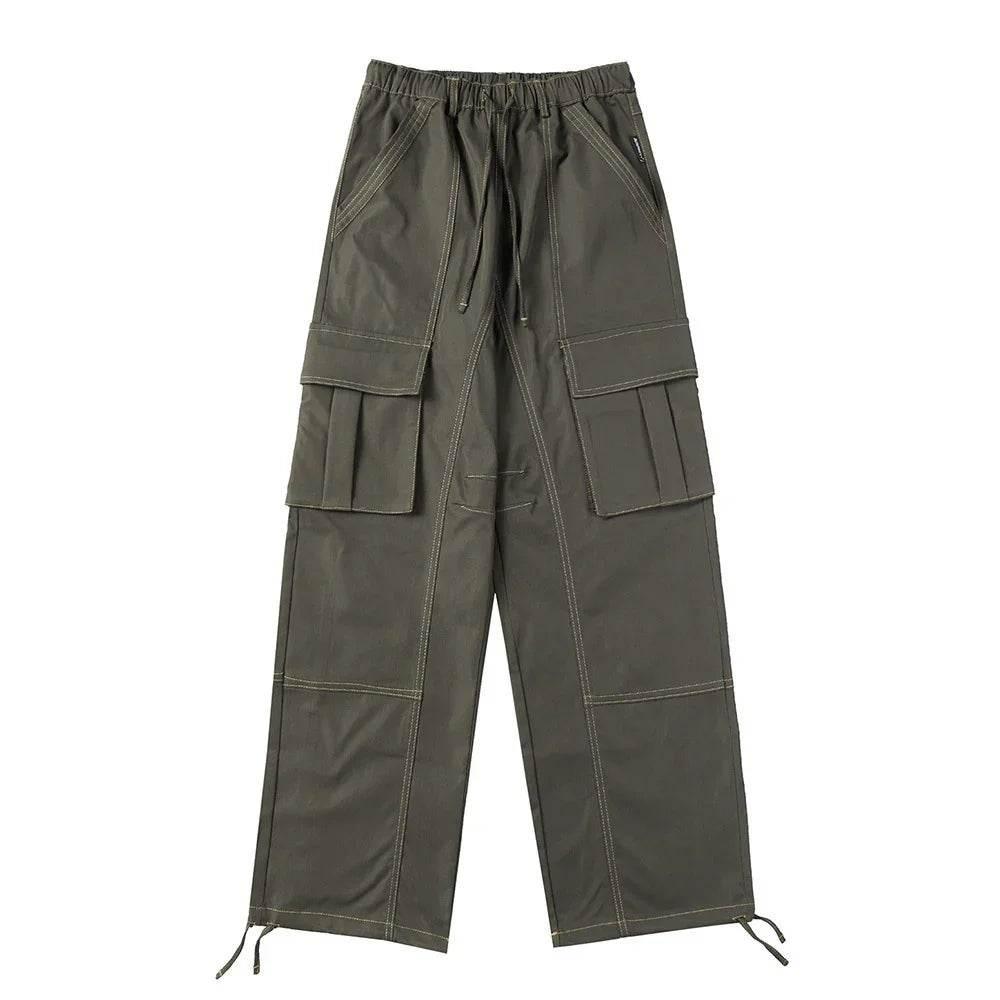 Men's Multi-pocket Loose Cotton Overalls - ZA-Zola
