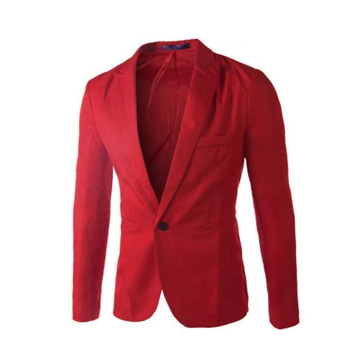Red blazer on a white background
