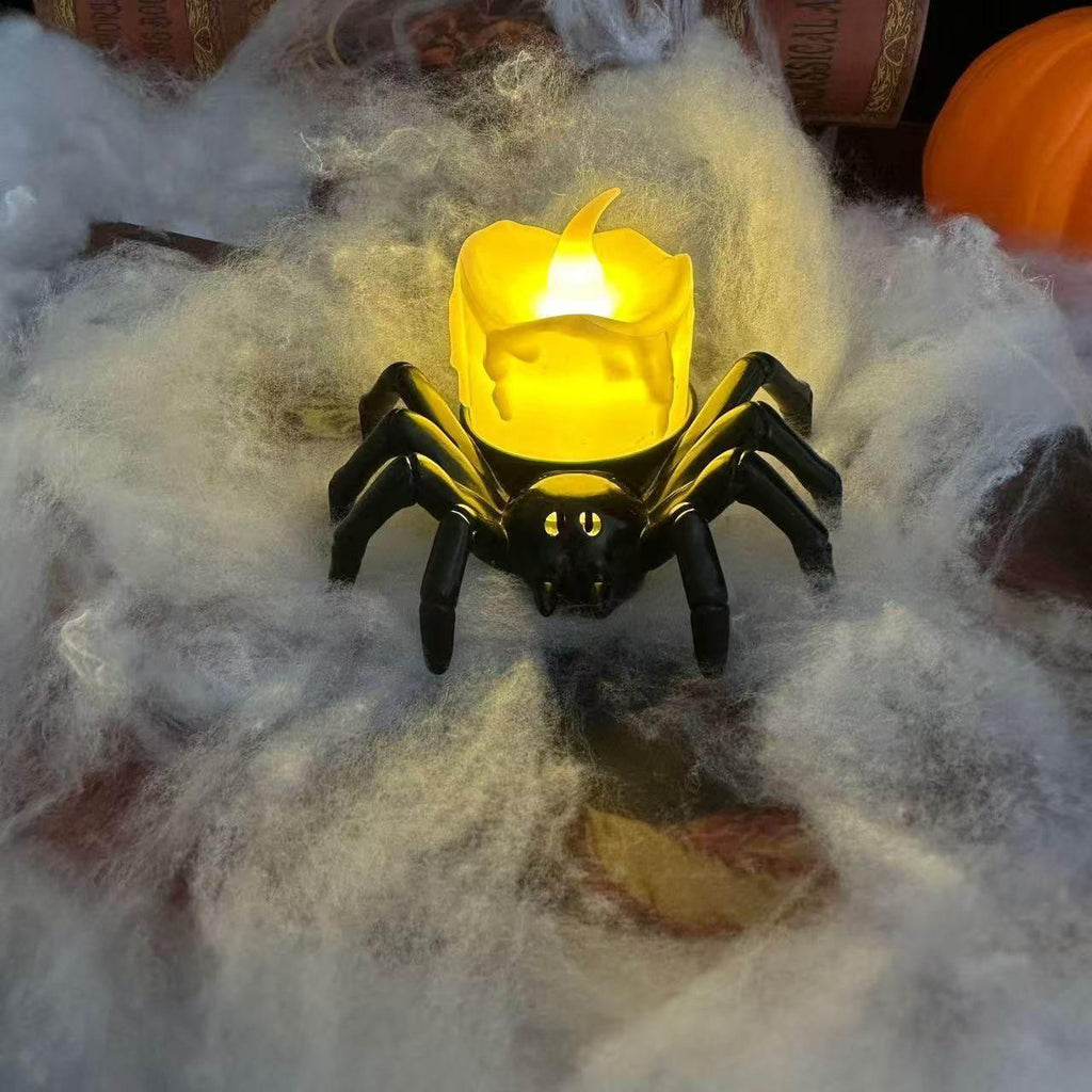 Halloween Pumpkin Spider Candle Light – Creepy Glow - ZA-Zola