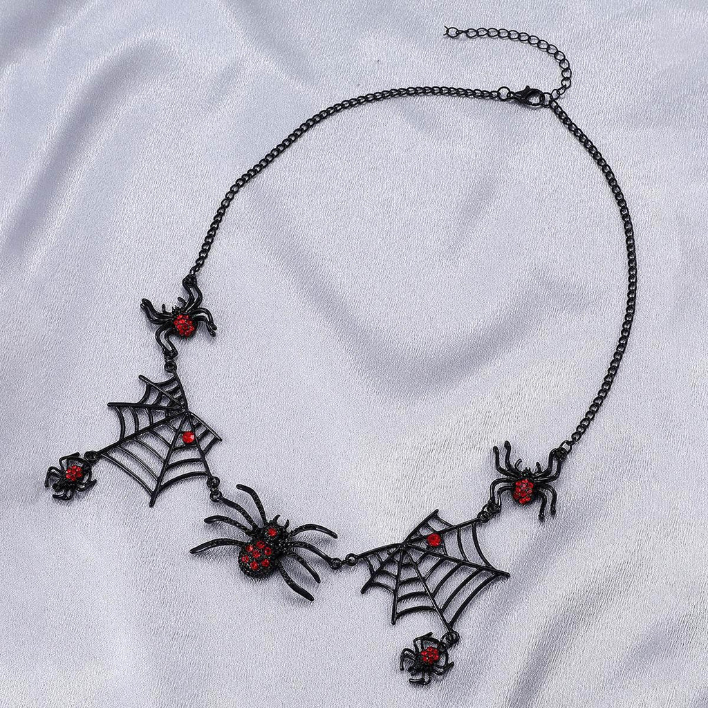 ZA-Zola Halloween Spider Web Necklace Jewelry - ZA-Zola