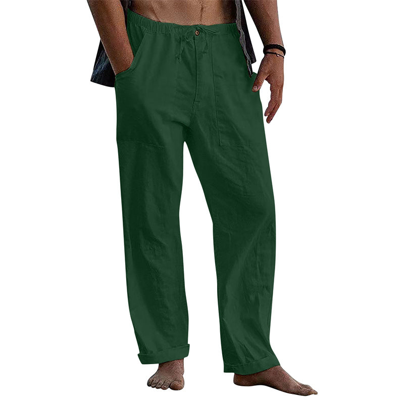 Men's Casual Drawstring Loose Pants | Cotton Comfort