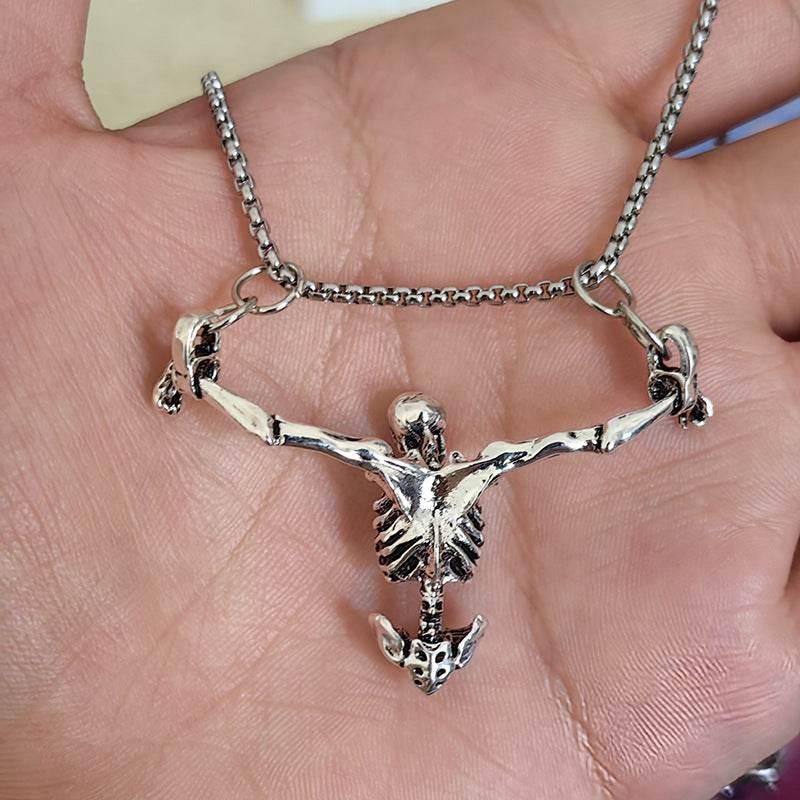 ZA-Zola Retro Punk Halloween Skull Necklace - ZA-Zola