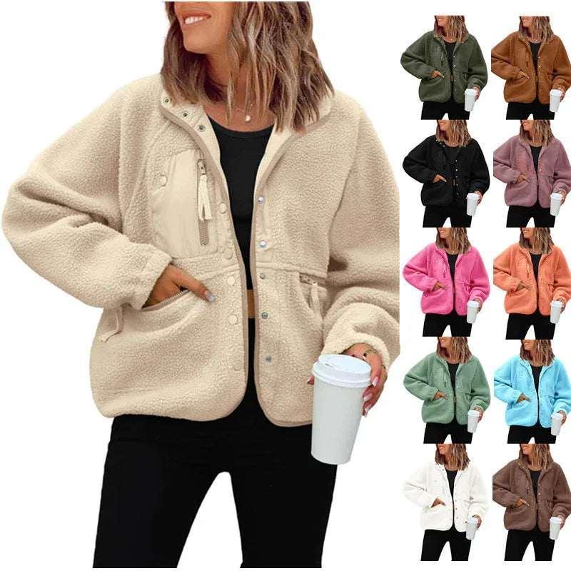 Women Polar Fleece Jacket | Casual Sports Layer - ZA-Zola