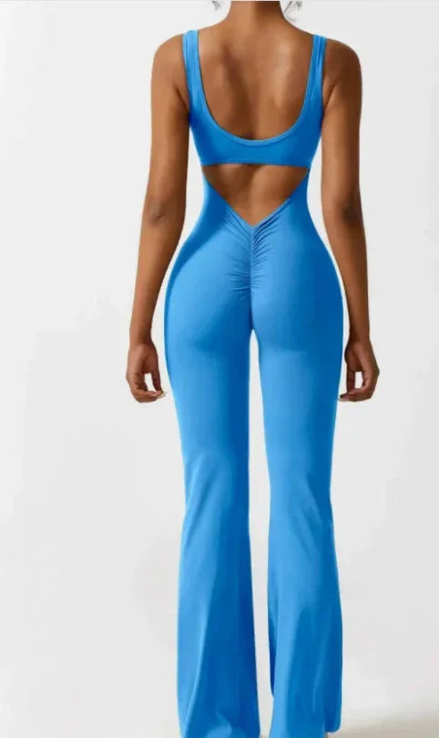 Tight Yoga Bodysuit Casual Hollow Seamless Jumpsuit for Women - ZA-Zola