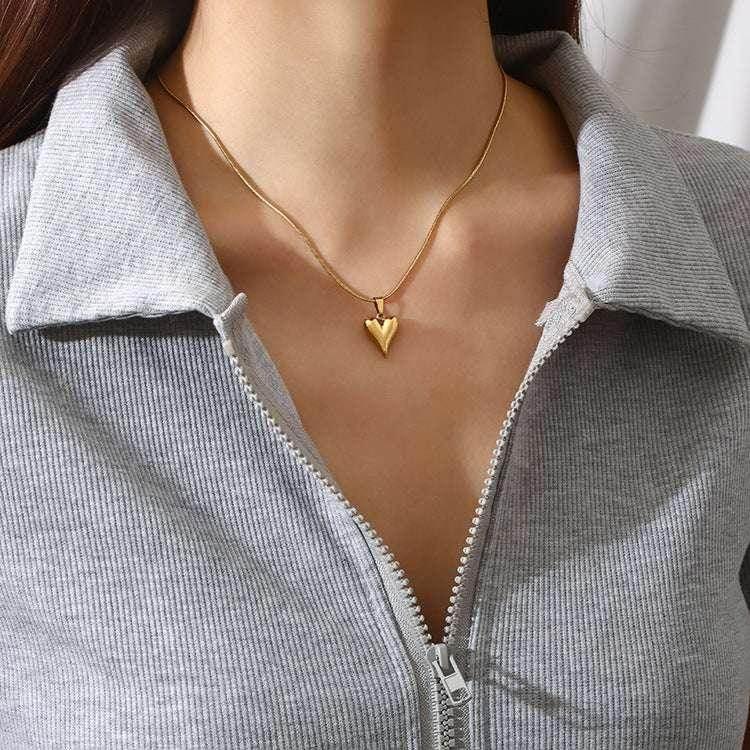 Retro Heart-Shaped Necklace for Women - Personalized Gift - ZA-Zola