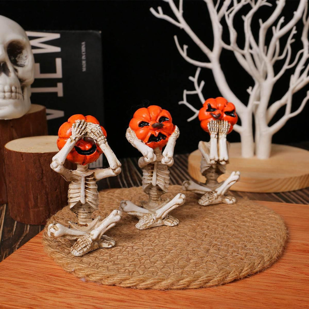 ZA-Zola Pumpkin Head Skull Doll Ornaments - ZA-Zola
