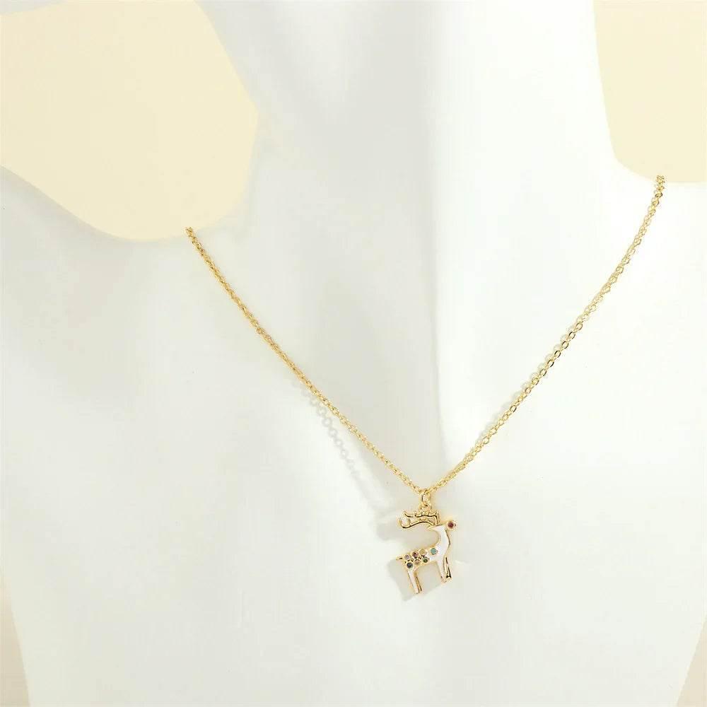 Festive Christmas Tree & Santa Necklace – Shop Now - ZA-Zola