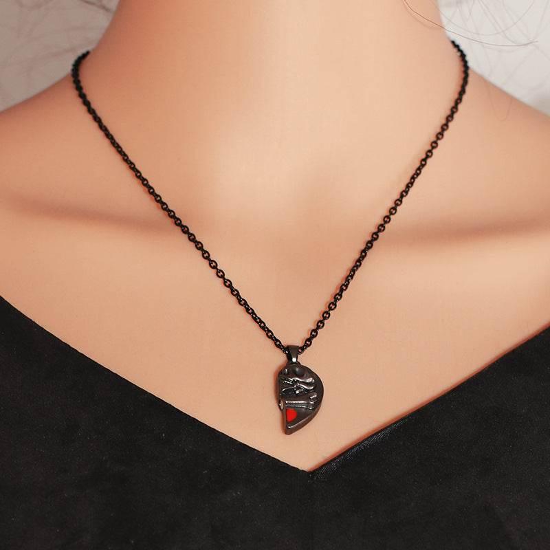 ZA-Zola Punk Retro Skull Couple Necklace - ZA-Zola