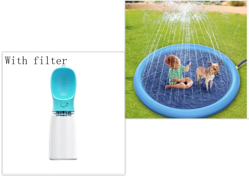 Non-Slip Splash Pad for Kids & Pets – 150cm Fun - ZA-Zola
