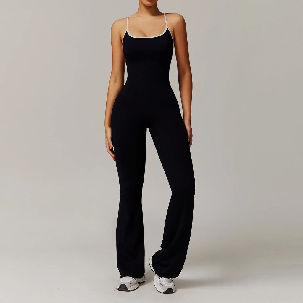 Beauty Back Yoga Jumpsuit – Slim Fit Sports Bodysuit for Women - ZA-Zola
