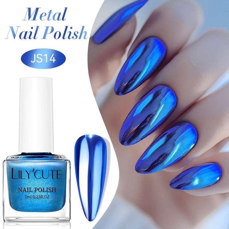 Metallic Mirror Nail Polish – Quick-Dry, No Baking Needed - ZA-Zola