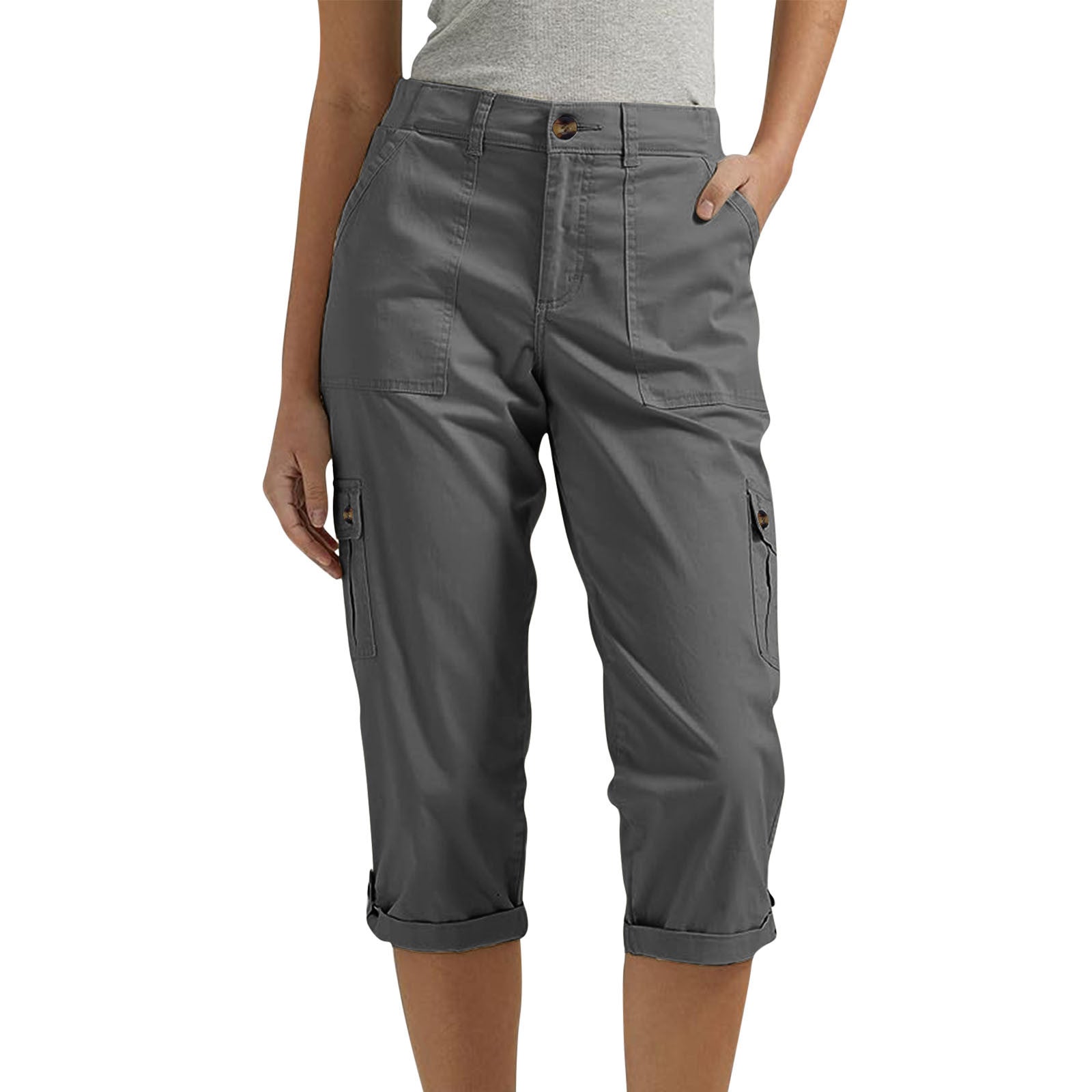 Women's Cropped Cargo Pants Outfit Ideas