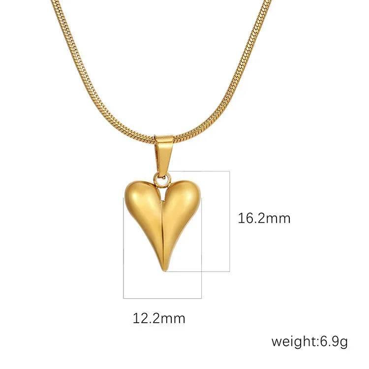 Retro Heart-Shaped Necklace for Women - Personalized Gift - ZA-Zola