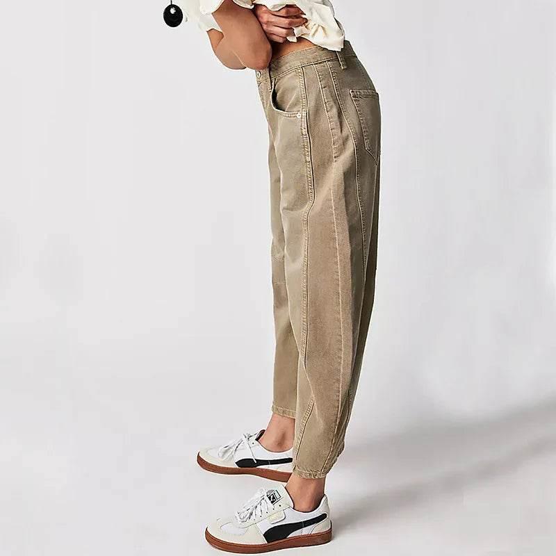 Summer Wide-Leg Cotton Pants – Comfy + Chic - ZA-Zola