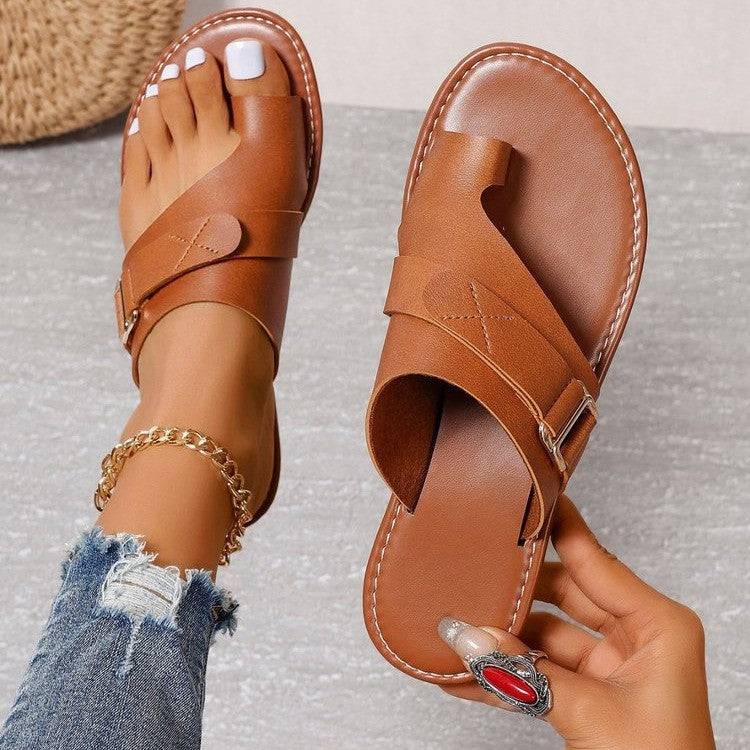 Women’s Flat Heel Casual European Style Summer Slippers