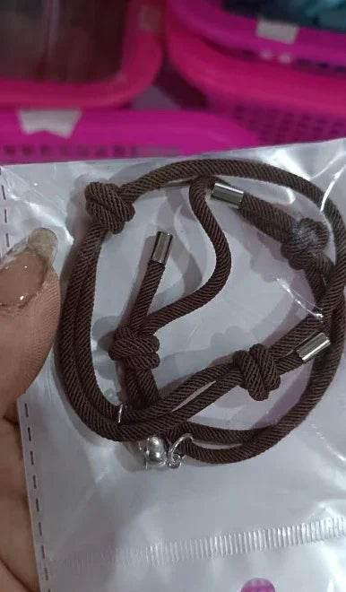 Magnetic Nylon Love Bracelet Pair – Adjustable Fit - ZA-Zola