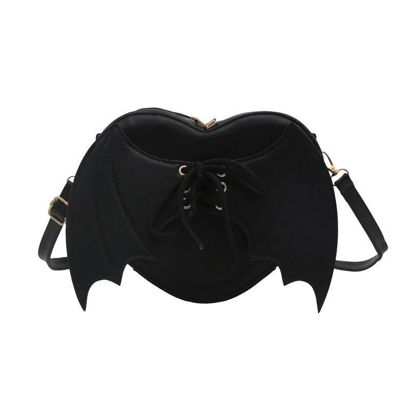 ZA-Zola Heart Shape Bat Wing Crossbody Bag - ZA-Zola