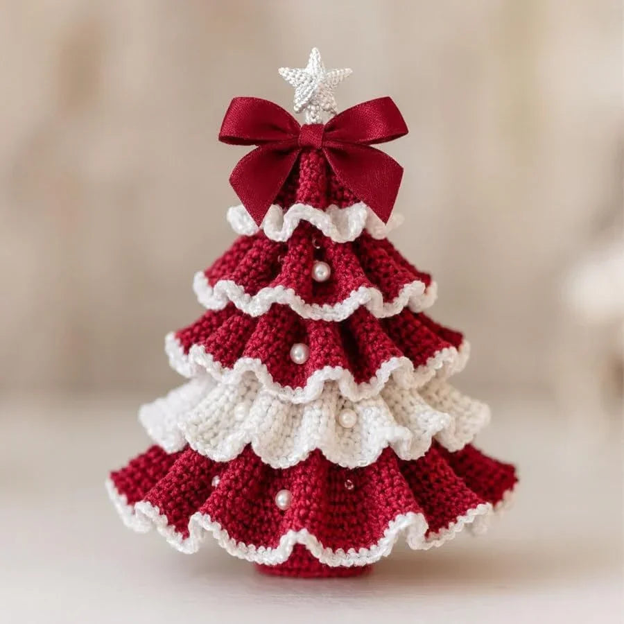 Crochet Christmas Tree Decoration DIY Kit | Holiday Craft Material - ZA-Zola