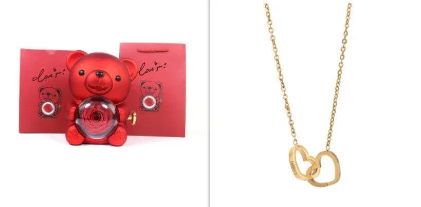 Custom Double Heart Name Necklace – Personalized Gift for Women - ZA-Zola