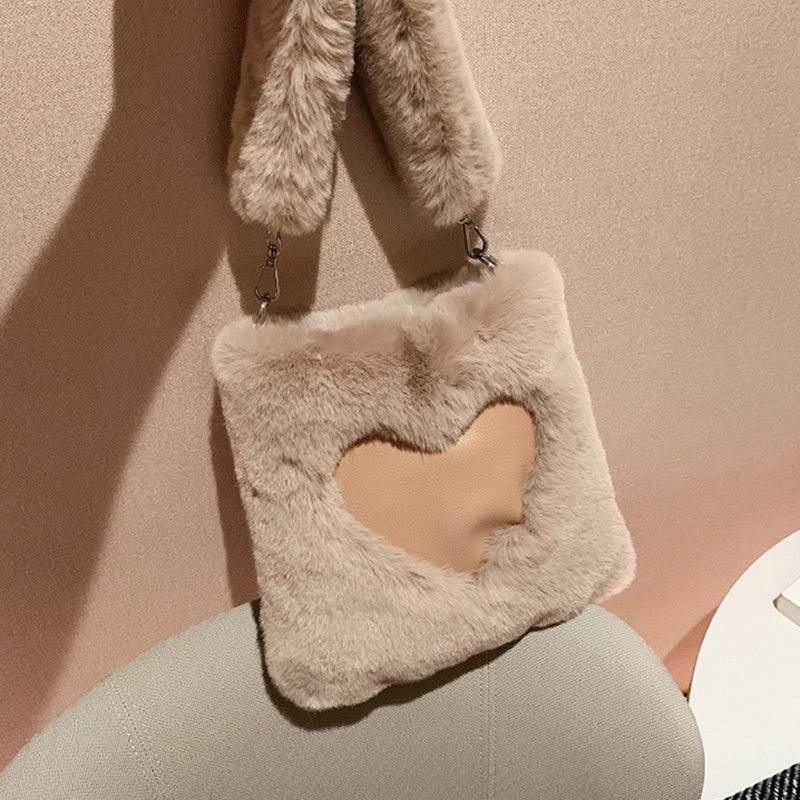 Winter Plush Tote Shoulder Bag | Women's Cozy Handbag - ZA-Zola