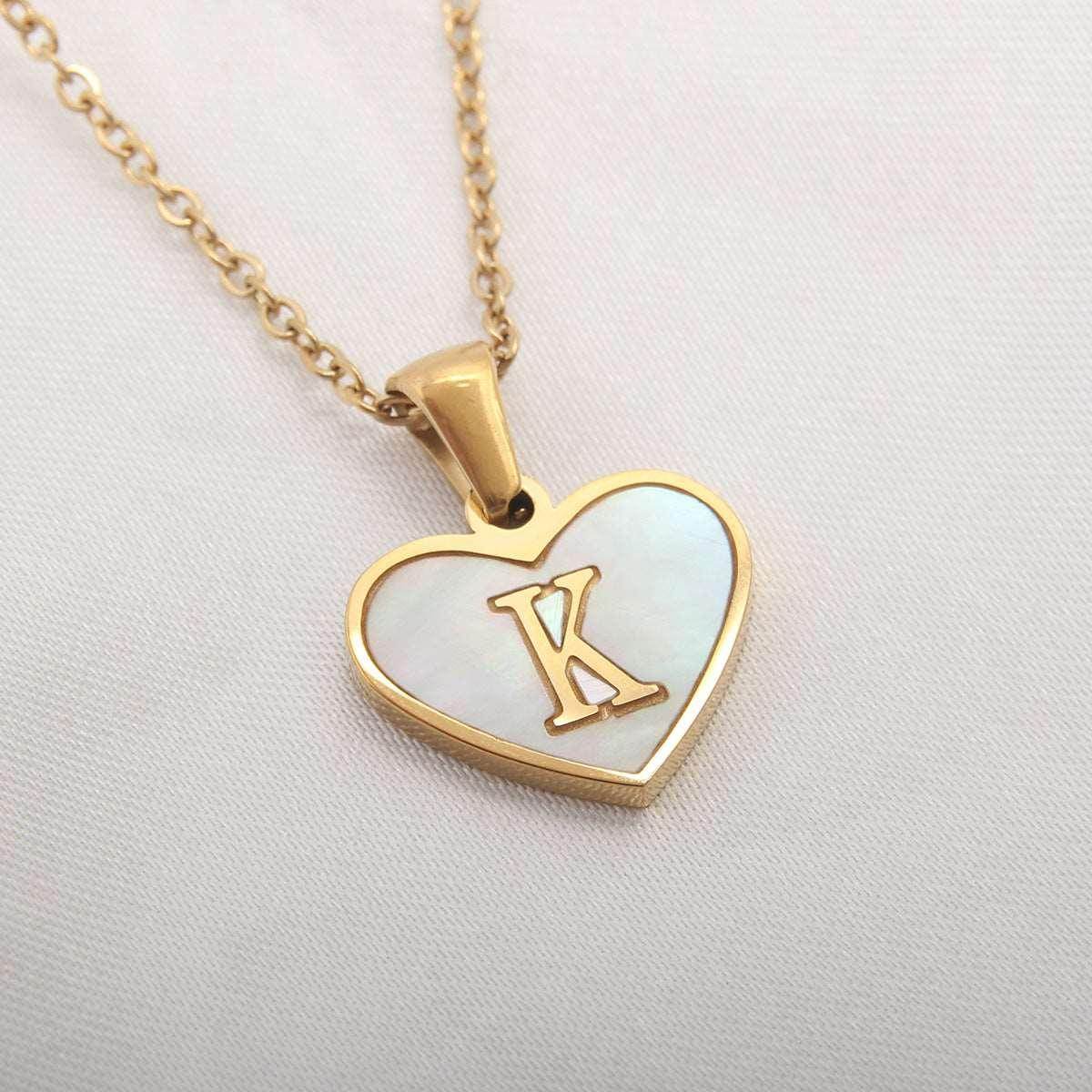 26 Letter Heart Necklace – Personalized Valentine's Gift - ZA-Zola