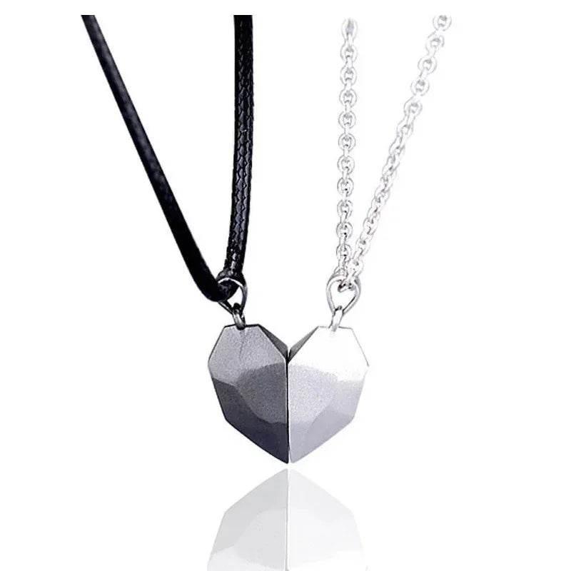 Magnetic Heart Pendant Necklace for Couples - ZA-Zola