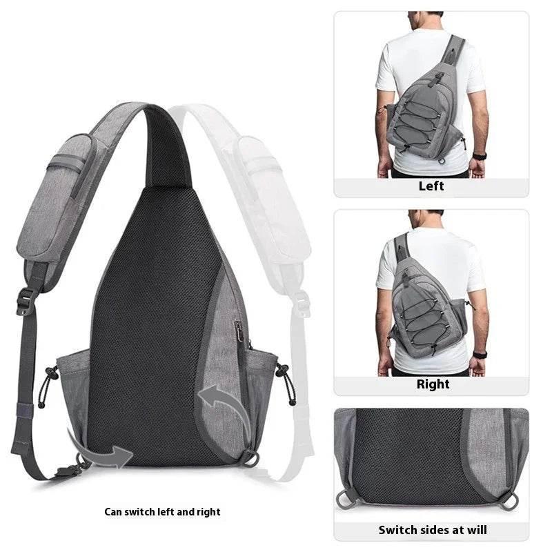 Oxford Cloth Chest Bag – Unisex Foldable Crossbody Handbag with Large Capacity - ZA-Zola