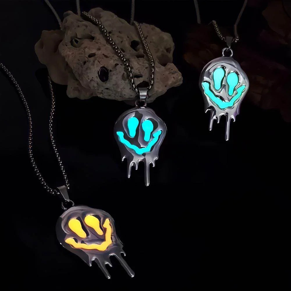 ZA-Zola Ghost Grimace Glowing Halloween Necklace - ZA-Zola