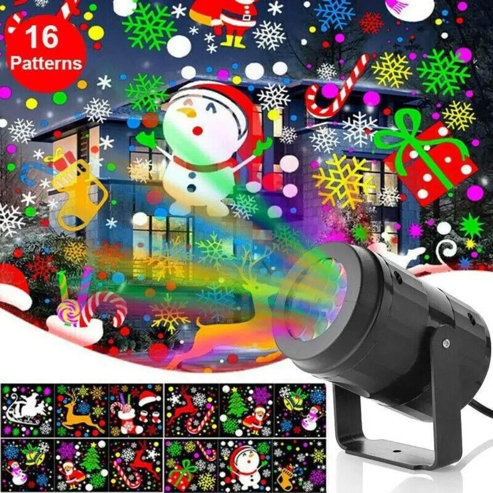 Christmas Snowflake Projector Light Outdoor LED Stage Lamp - ZA-Zola