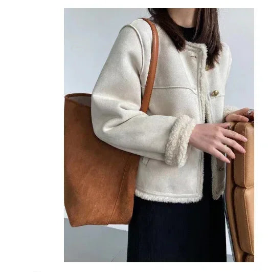 Lamb Plush Coat Women | Thick Winter Fur Jacket - ZA-Zola