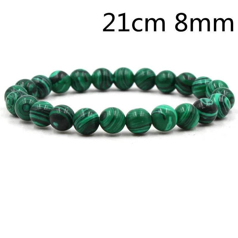 Classic Matte Malachite Bracelet for Men & Women - ZA-Zola
