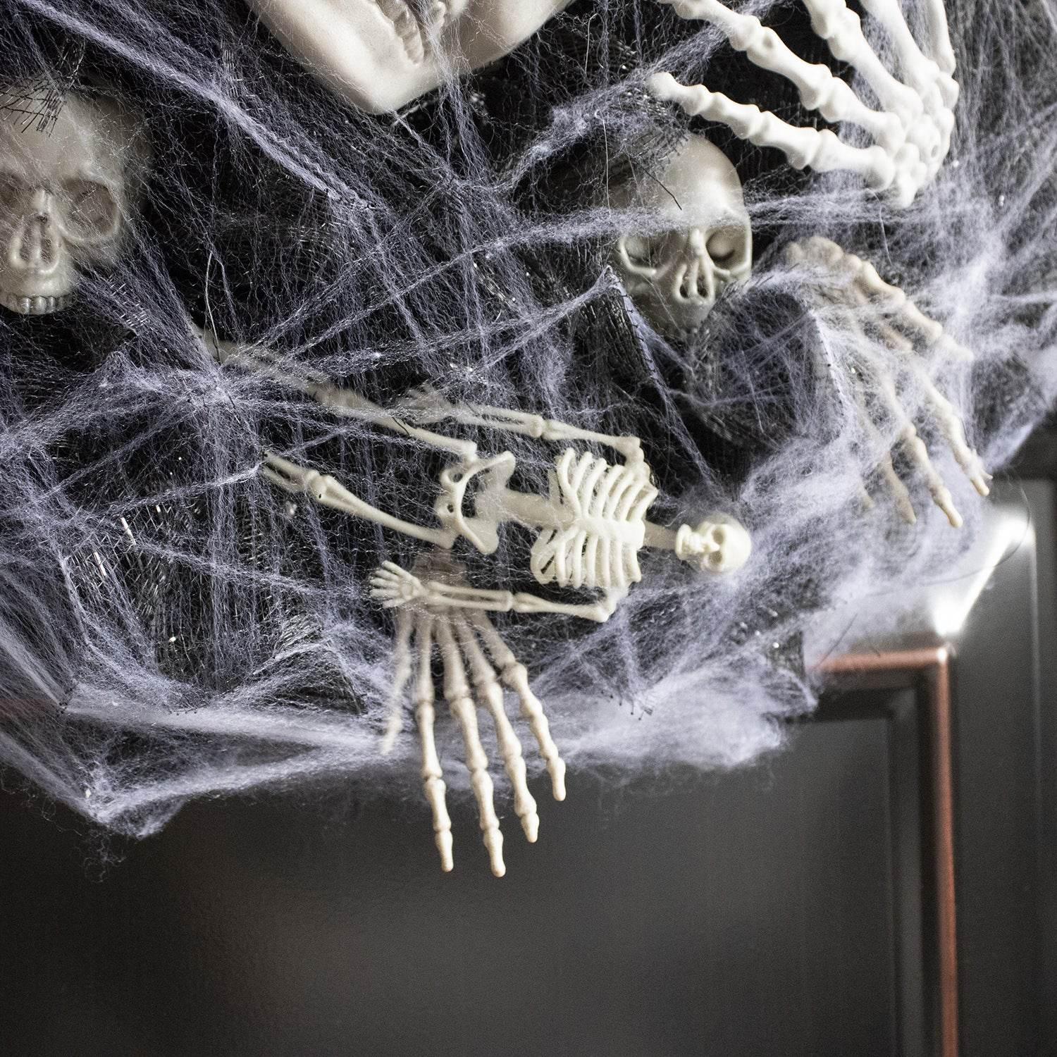 ZA-Zola Black Skull Mesh Garland Halloween Decor - ZA-Zola